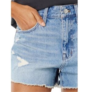 MADEWELL DENIM JEAN SHORTS RELAXED DENIM RENFIELD WASH Destructed Edition sz 27